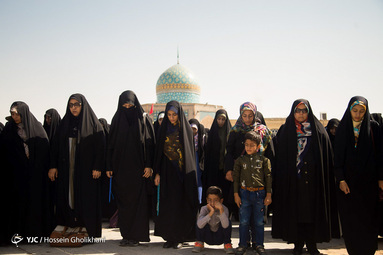 تشییع دو شهید تازه تفحص شده در قزوین