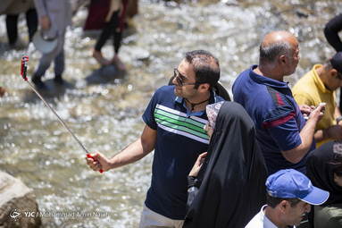 میهمانان تابستانی آبشار گنجنامه