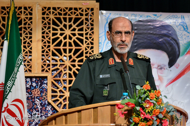 سردار محمدحسین سپهر جانشین رئیس سازمان بسیج در آئین تکریم و معارفه رئیس سازمان بسیج مستضعفین