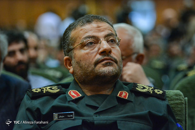 سردار غلامرضا سلیمانی رئیس جدید سازمان بسیج در آئین تکریم و معارفه رئیس سازمان بسیج مستضعفین