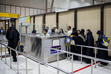 اعزام زائران بیت الله حرام از فرودگاه اصفهان