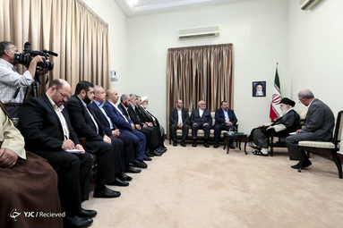 دیدار نایب رئیس دفتر سیاسی حماس با رهبر انقلاب