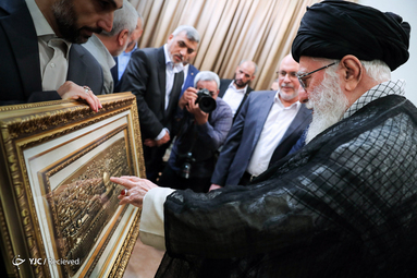 دیدار نایب رئیس دفتر سیاسی حماس با رهبر انقلاب