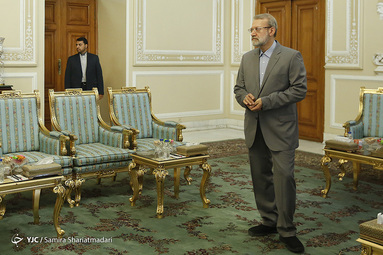 دیدار نایب رییس دفتر سیاسی حماس با رییس مجلس
