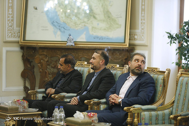 دیدار نایب رییس دفتر سیاسی حماس با رییس مجلس