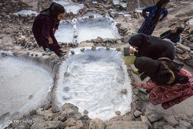 چشمه نمک روستای سرآقاسید