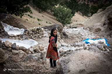 چشمه نمک روستای سرآقاسید