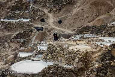 چشمه نمک روستای سرآقاسید
