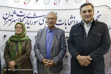 علی ربیعی سخنگوی دولت و پیروز حناچی شهردار تهران در پنجمین دوره انتخابات شورایاران شهر تهران