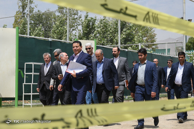 بازدید وزیر ورزش و جوانان عراق به همراه تاج رئیس فدراسیون فوتبال کشورمان از مرکز ملی فوتبال ایران