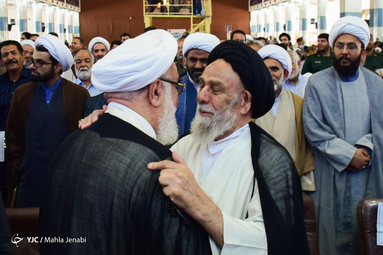آیین نکوداشت آیت الله سیدیحیی جعفری امام جمعه سابق کرمان یا حضور سردار قاسم سلیمانی