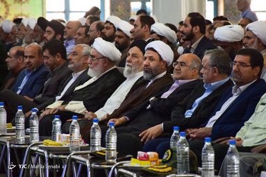 آیین نکوداشت آیت الله سیدیحیی جعفری امام جمعه سابق کرمان یا حضور سردار قاسم سلیمانی