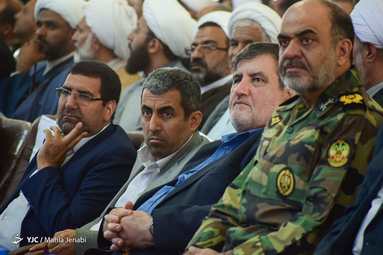 آیین نکوداشت آیت الله سیدیحیی جعفری امام جمعه سابق کرمان یا حضور سردار قاسم سلیمانی