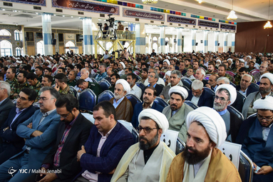 آیین نکوداشت آیت الله سیدیحیی جعفری امام جمعه سابق کرمان یا حضور سردار قاسم سلیمانی