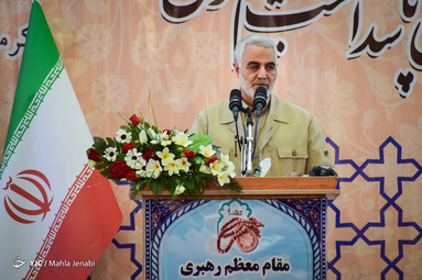 آیین نکوداشت آیت الله سیدیحیی جعفری امام جمعه سابق کرمان یا حضور سردار قاسم سلیمانی
