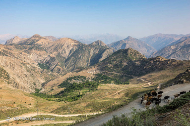 نمایی از روستای «خویه» از توابع شهرستان کوهرنگ