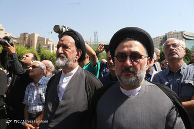 مراسم تشییع پیکر مرحوم حسین آهی