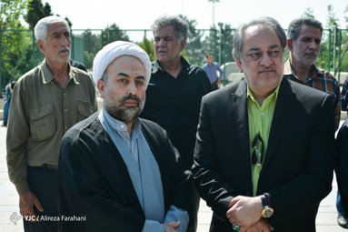 مراسم تشییع پیکر مرحوم حسین آهی