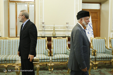 دیدار وزیر امور خارجه عمان با لاریجانی