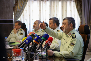 نشست فرمانده ناجا با خبرنگاران