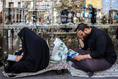 مراسم دعای پرفیض عرفه در خیابان سعدی
