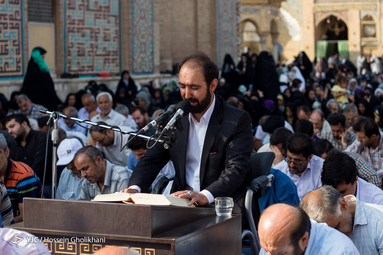 مراسم پرفیض دعای عرفه در امام زاده حسین (ع) قزوین