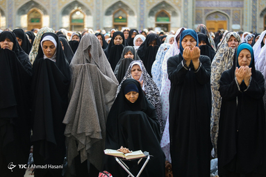 نماز عید سعید قریان در حرم مطهر رضوی