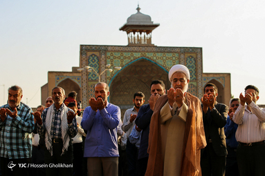 نماز عید سعید قریان در مسجد النبی قزوین