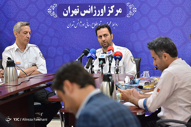 نشست خبری پیمان صابریان رئیس اورژانس تهران صبح امروز به‌ مناسبت روز خبرنگار با حضور اصحاب رسانه برگزار شد.