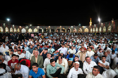 حال و هوای حرم امام رضا علیه‌السلام در شب عید غدیر