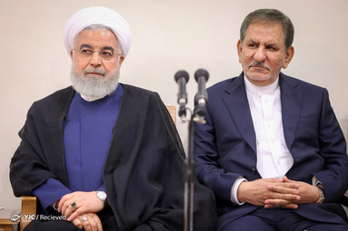 دیدار رئیس‌جمهور و اعضای هیئت دولت با مقام معظم رهبری