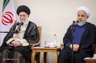 دیدار رئیس‌جمهور و اعضای هیئت دولت با مقام معظم رهبری