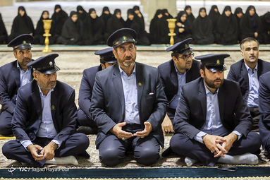آیین معنوی خطبه خوانی خادمان حرم مطهر حضرت فاطمه معصومه سلام الله علیها