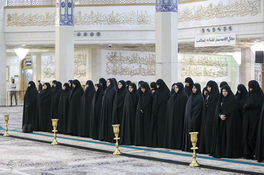 آیین معنوی خطبه خوانی خادمان حرم مطهر حضرت فاطمه معصومه سلام الله علیها