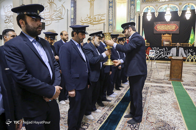 آیین معنوی خطبه خوانی خادمان حرم مطهر حضرت فاطمه معصومه سلام الله علیها