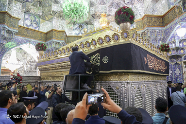 آیین سیاهپوش کردن حرم حضرت معصومه(س)