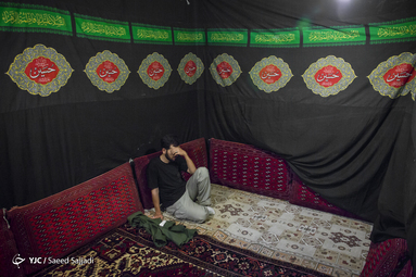 عزاداری در حسینیه اعظم امام حسن مجتبی(ع)