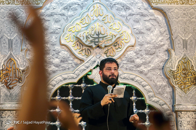 عزاداری در هیئت رزمندگان اسلام قم با سخنرانی حجت الاسلام دکتر رفیعی و  مداحی حاج حسن شالبافان