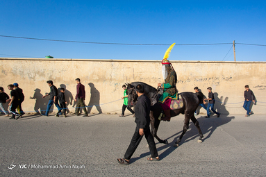 ورود نمادین کاروان امام حسین(ع) به دشت کربلا