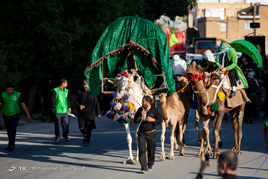 ورود نمادین کاروان امام حسین(ع) به دشت کربلا