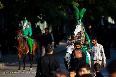 ورود نمادین کاروان امام حسین(ع) به دشت کربلا