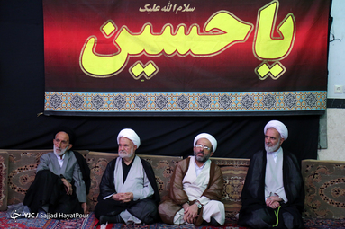 هیئت ما / عزاداری روز پنجم محرم در دفتر مراجع تقلید آیت الله مکارم شیرازی، آیت الله نوری همدانی، آیت الله صافی گلپایگانی و آیت الله بروجردی