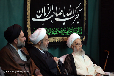 هیئت ما / عزاداری روز پنجم محرم در دفتر مراجع تقلید آیت الله مکارم شیرازی، آیت الله نوری همدانی، آیت الله صافی گلپایگانی و آیت الله بروجردی