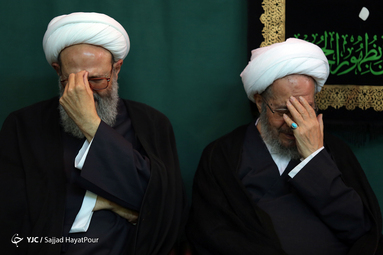 هیئت ما / عزاداری روز پنجم محرم در دفتر مراجع تقلید آیت الله مکارم شیرازی، آیت الله نوری همدانی، آیت الله صافی گلپایگانی و آیت الله بروجردی