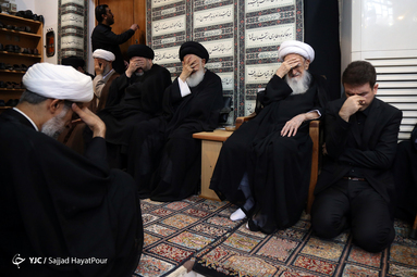 هیئت ما / عزاداری روز پنجم محرم در دفتر مراجع تقلید آیت الله مکارم شیرازی، آیت الله نوری همدانی، آیت الله صافی گلپایگانی و آیت الله بروجردی