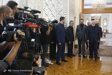دیدار کورنل فروتا مدیر کل موقت آژانس بین‌المللی انرژی اتمی با محمد جواد ظریف وزیر امور خارجه