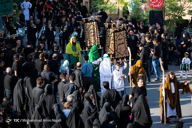 شبه کاروان ورود امام حسین(ع) به دشت کربلا
