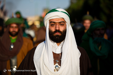 شبه کاروان ورود امام حسین(ع) به دشت کربلا