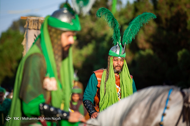 شبه کاروان ورود امام حسین(ع) به دشت کربلا
