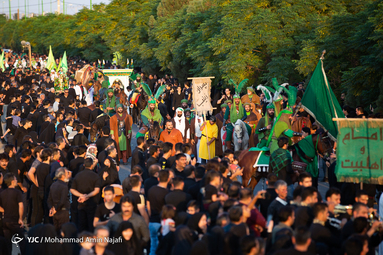شبه کاروان ورود امام حسین(ع) به دشت کربلا